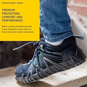 Terra Black Athletic Safety Shoes for Women